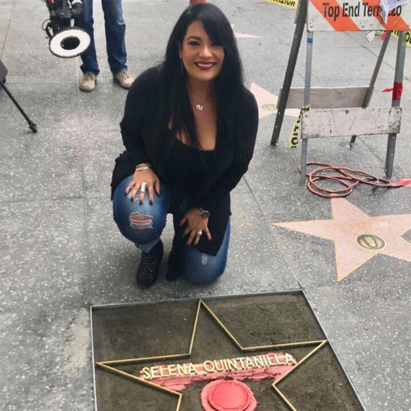 Selena Quintanilla's Sister Suzette Helps Prepare Late Singer's Star on Hollywood Walk of Fame