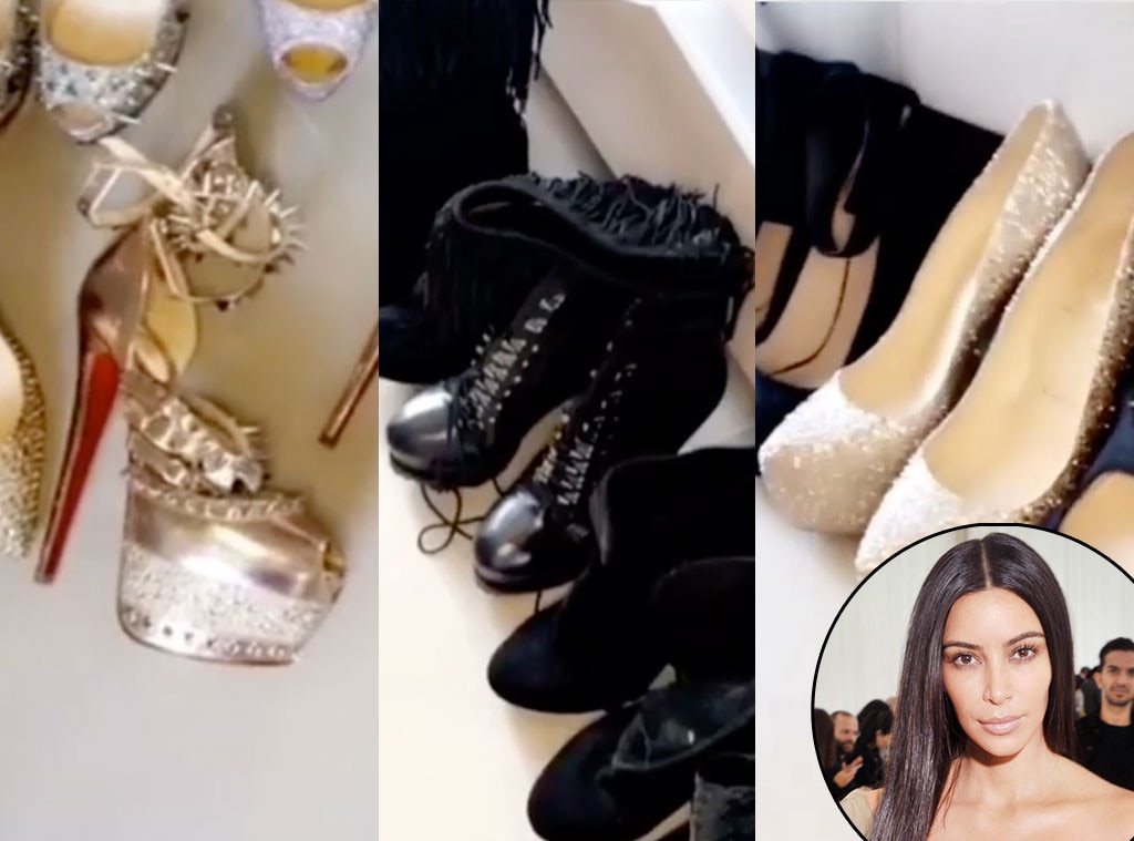 Kim Kardashian Kept Her Old Shoes Despite Kanye West's Famous Closet