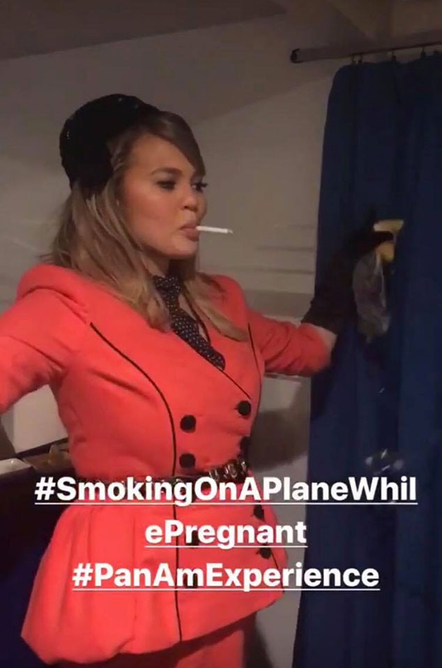 VANITY FAIR - Chrissy Teigen Celebrates Her Birthday on a Pan Am Flight -  Pan Am Experience