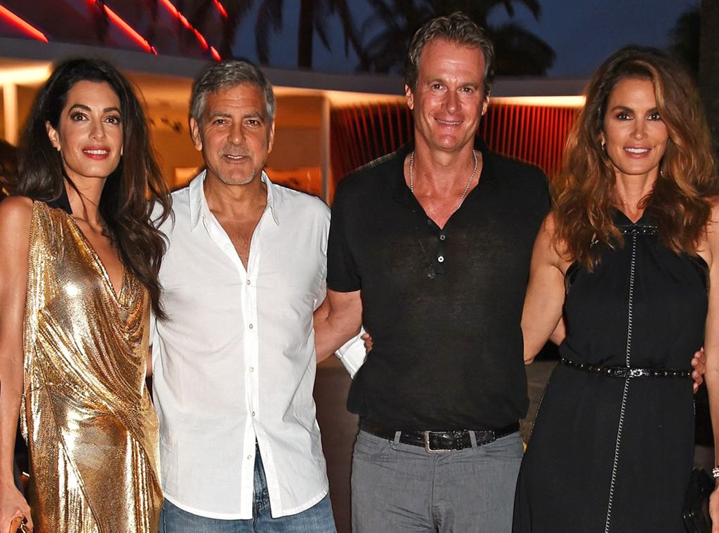 George Clooney, Amal Clooney, Cindy Crawford, Rande Gerber