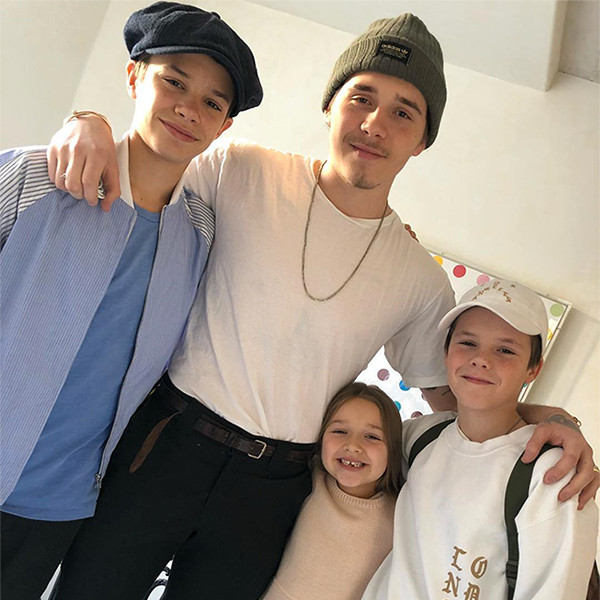 Victoria Beckham's 4 Kids Reunite as Brooklyn Returns Home Before Christmas