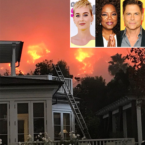 Oprah Winfrey Prays and Katy Perry's Family Evacuates as California Fire Threatens Homes