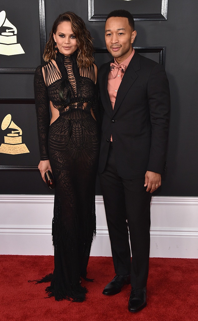 Chrissy Teigen, John Legend, 2017 Grammys, Couples Chrissy Teigen, John Legend, 2017 Grammys, Couples