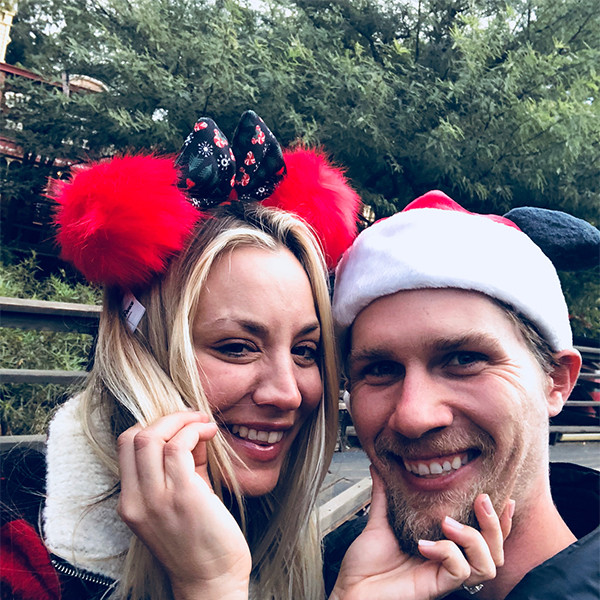 Kaley Cuoco and Karl Cook Celebrate Engagement at Disneyland