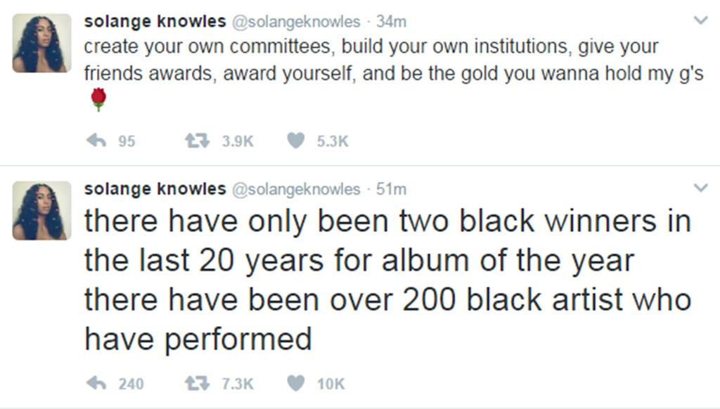 Solange Knowles, Twitter