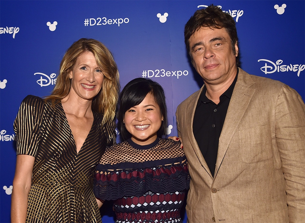 Laura Dern, Kelly Marie Tran and Benicio Del Toro, D23 Expo 2017
