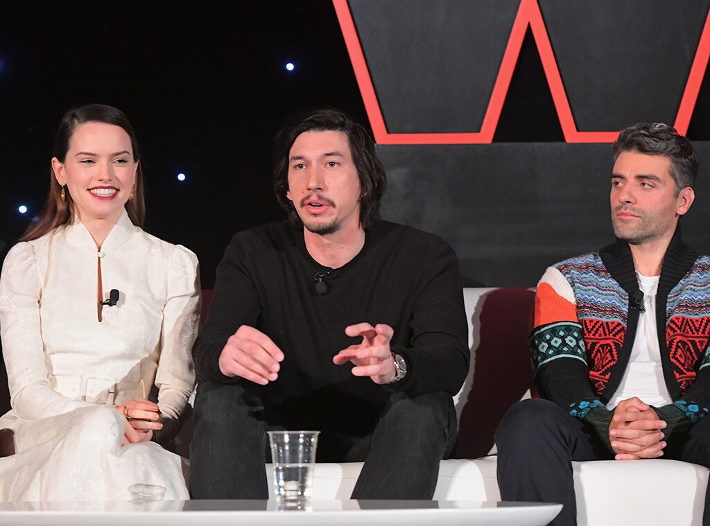 Daisy Ridley, Adam Driver, Oscar Isaac