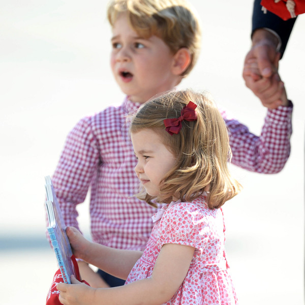 Princess Charlotte Helps Look After Big Brother Prince George