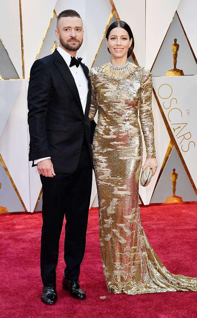Jessica Biel, Justin Timberlake, 2017 Oscars, Academy Awards, Couples