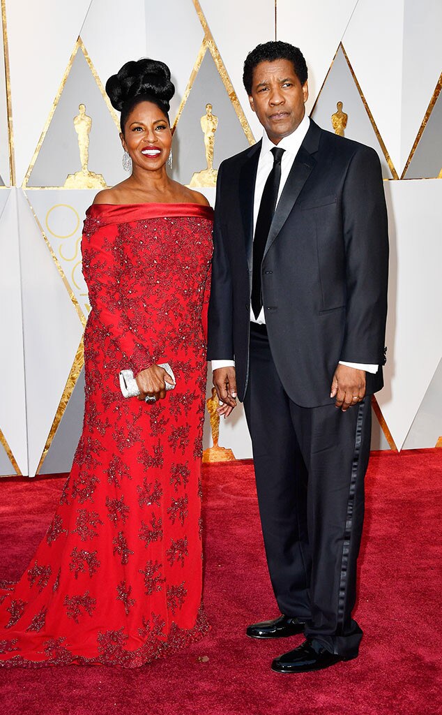 Pauletta Washington, Denzel Washington, 2017 Oscars, Academy Awards, Couples