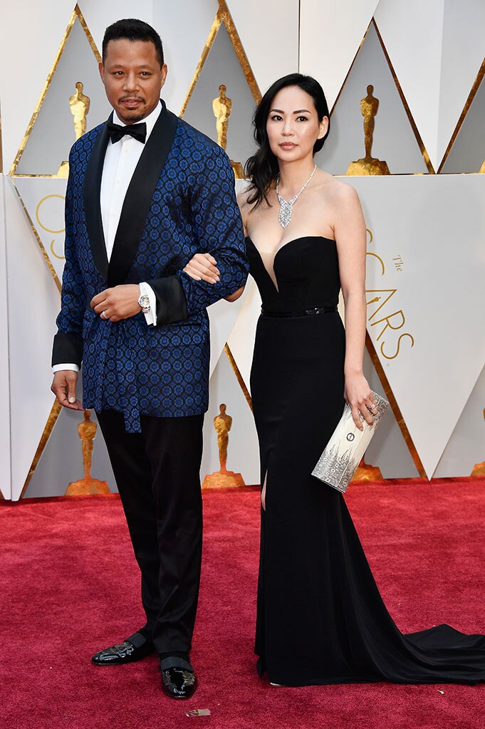 Terrence Howard, Mira Pak, 2017 Oscars, Academy Awards, Couples