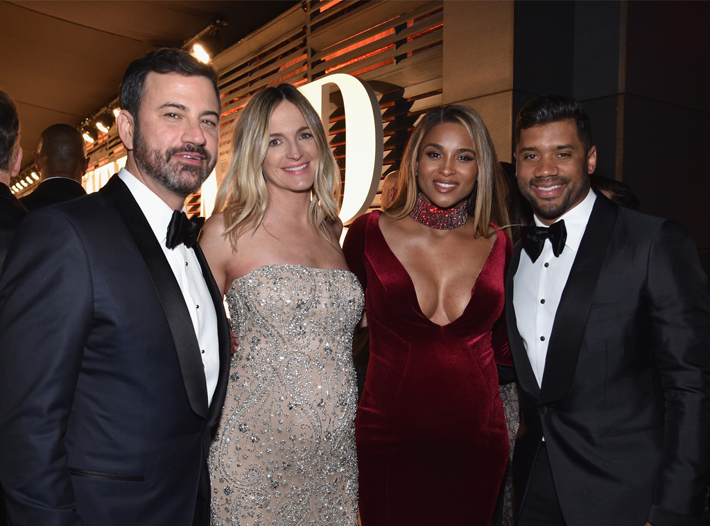 Jimmy Kimmel, Molly McNearney, Ciara & Russell Wilson from Oscars 2017