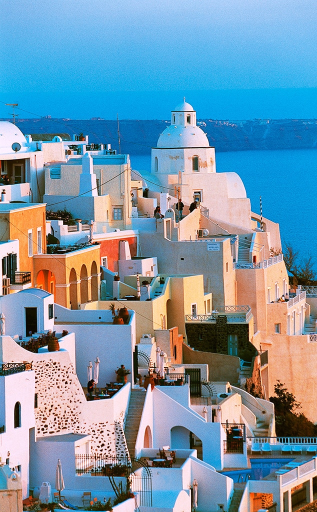 Santorini, Greece from The Romantic Comedy Map of Places