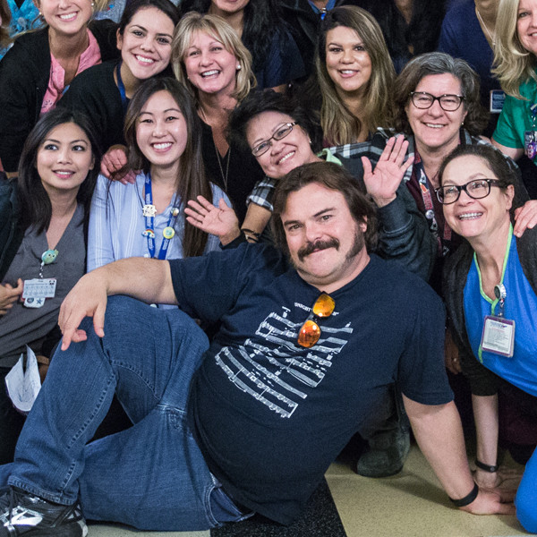 Jack Black Brings Laughs and Smiles to Children While Volunteering at Hospital in Support of Make March Matter