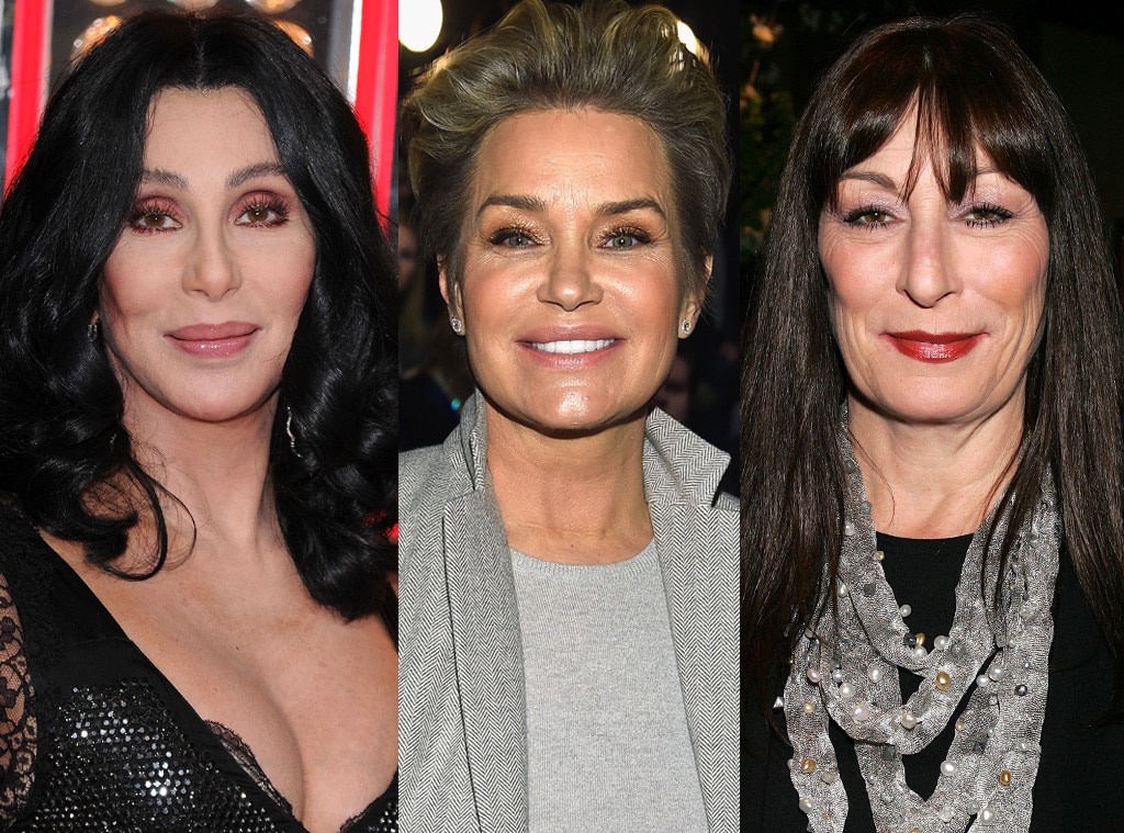 Cher, Yolanda Hadid, Anjelica Houston Cher, Yolanda Hadid, Anjelica Houston