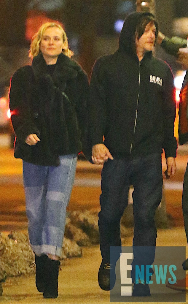 Norman Reedus And Diane Kruger Pack On The Pda For 30 Minutes Amid Romance Rumors E News 4556