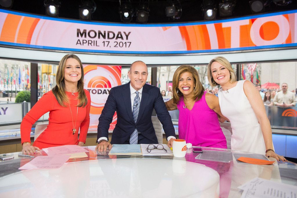 Savannah Guthrie, Matt Lauer, Hoda Kotb, Dylan Dreier, Today