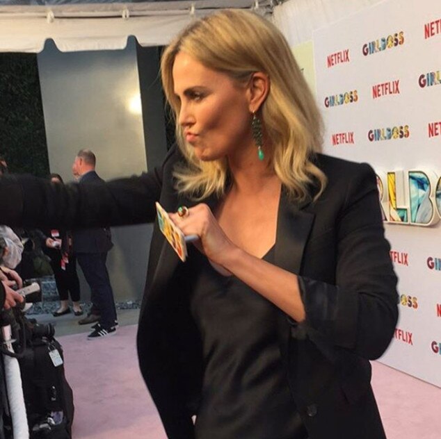 Charlize Theron at the Girlboss Premiere from Marc Malkin ... Charlize Theron Instagram