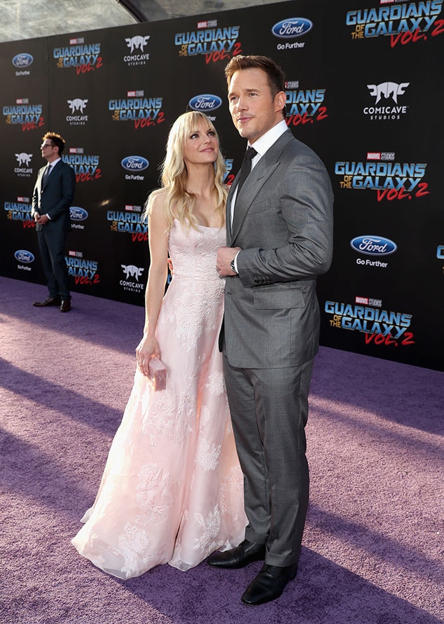 Anna Faris, Chris Pratt, Guardians of the Galaxy Vol. 2 Premiere