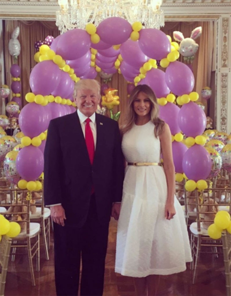 Melania Trump, Donald Trump, Easter, Instagram
