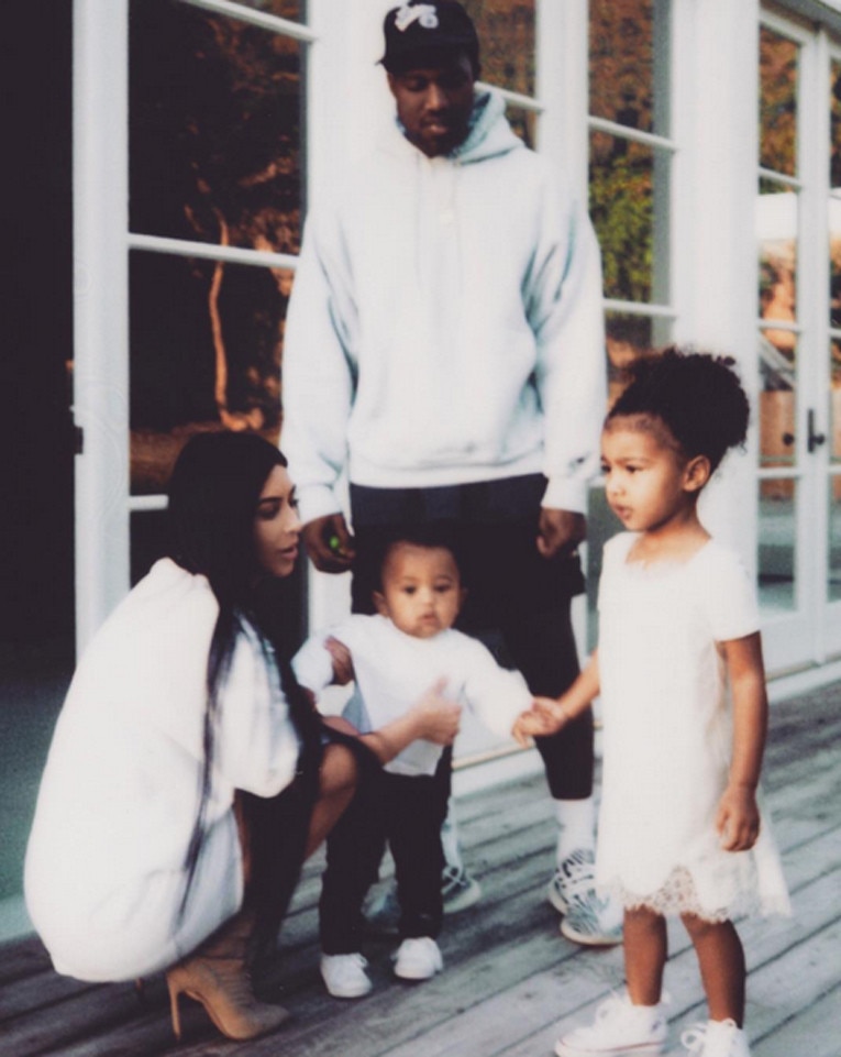 ESC: Kim Kardashian, Kanye West, North West, Saint West, Easter