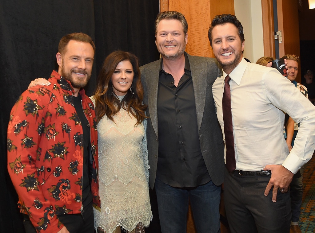 Jimi Westbrook, Karen Fairchild, Blake Shelton, Luke Bryan, 2017 CMT Music awards