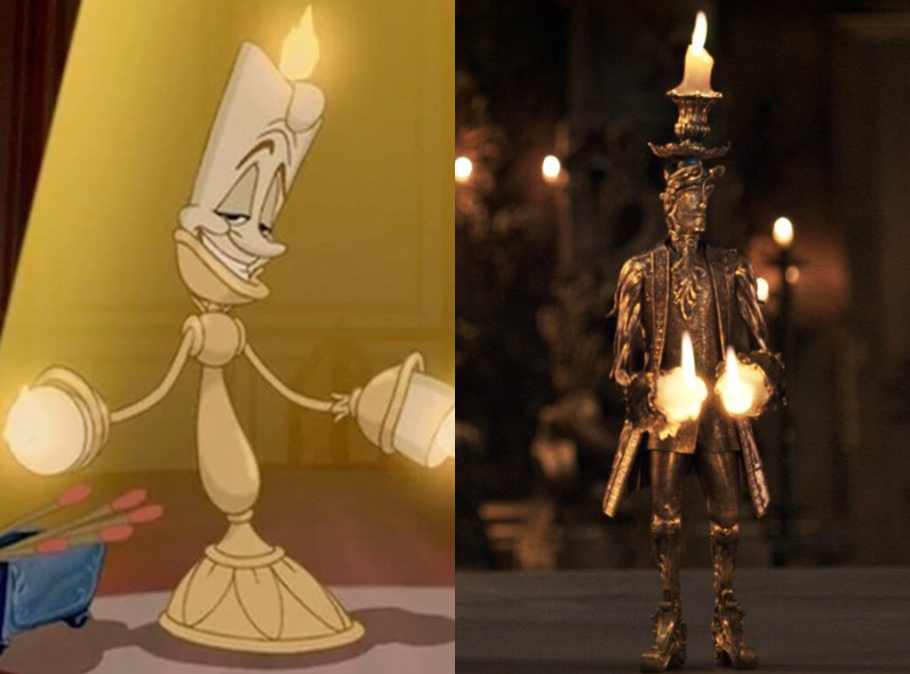Lumiere, Beauty and the Beast, Animated Disney vs. Live Action Disney
