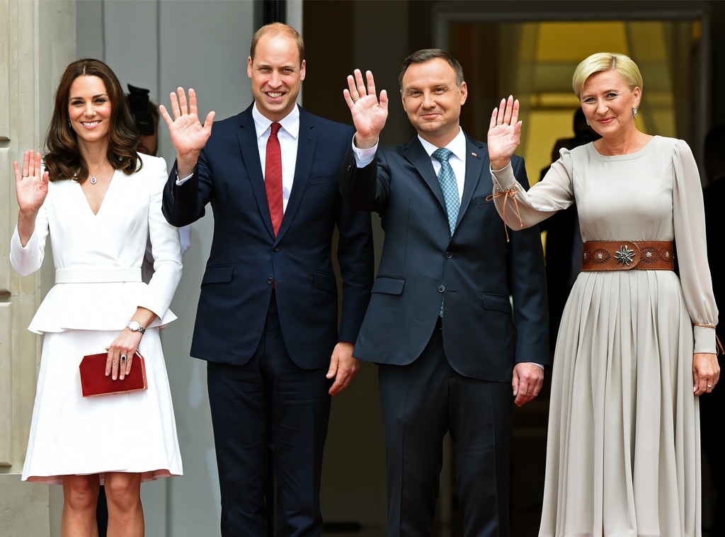 Kate Middleton, Duchess of Cambridge, Prince William, Duke of Cambridge, Andrzej Duda, Agata Kornhauser-Duda
