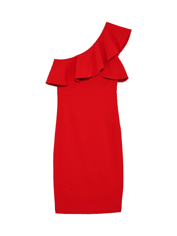 ESC: Red, Off-the-Shoulder Maxi Dresses
