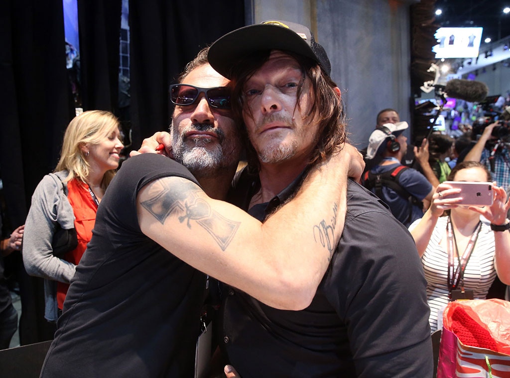 Norman Reedus And Jeffrey Dean Morgan From Comic Con 2017 Star Sightings E News 9357