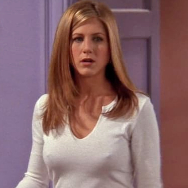 jennifer aniston white shirt friends