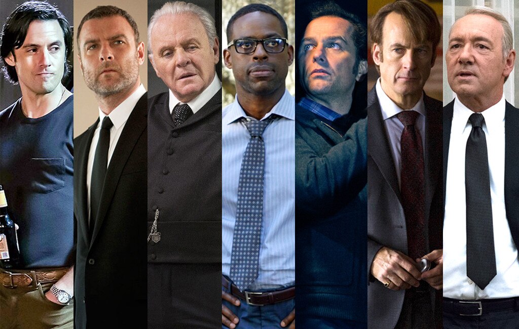 Emmys Predictions, Bob Odenkirk, Kevin Spacey, Liev Schreiber, Matthew Rhys, Milo Ventimiglia, Sterling K. Brown, Anthony Hopkins
