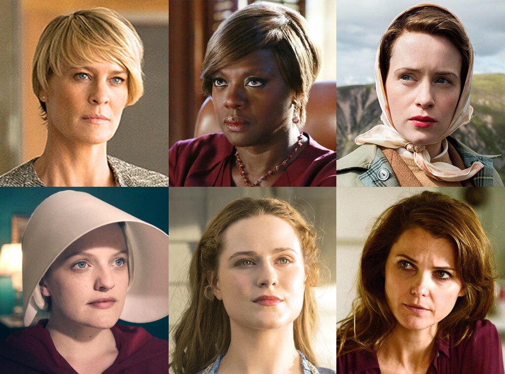 Emmys Predictions, Robin Wright, Viola Davis, Keri Russell, Claire Foy, Elisabeth Moss, Evan Rachel Wood