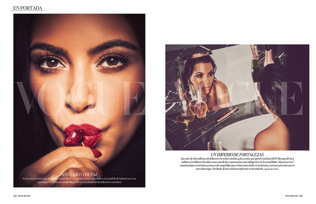 Kim Kardashian starred in a candid photoshoot for a fashion glossy