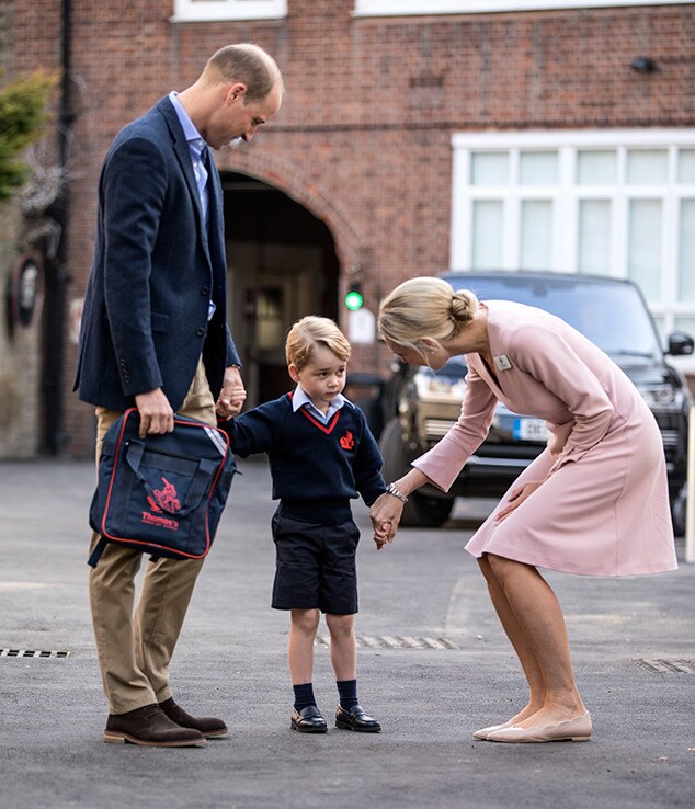 Prince George, Prince William, Thomas's Battersea