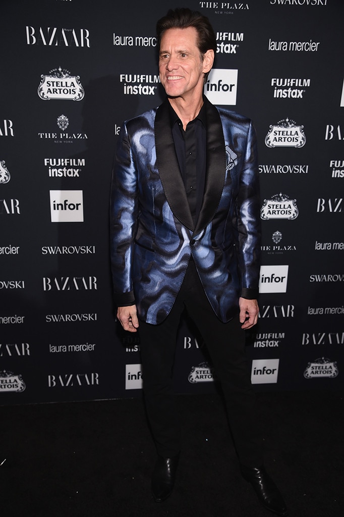 Jim Carrey, NYFW 2017, Harpers Bazaar Party