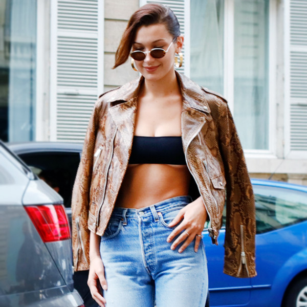 Bella Hadid Masters Double Denim With This Accessories Trick