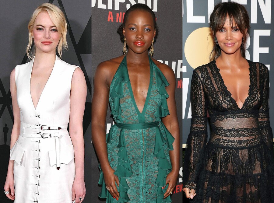 Emma Stone, Lupita Nyong'o, Halle Berry