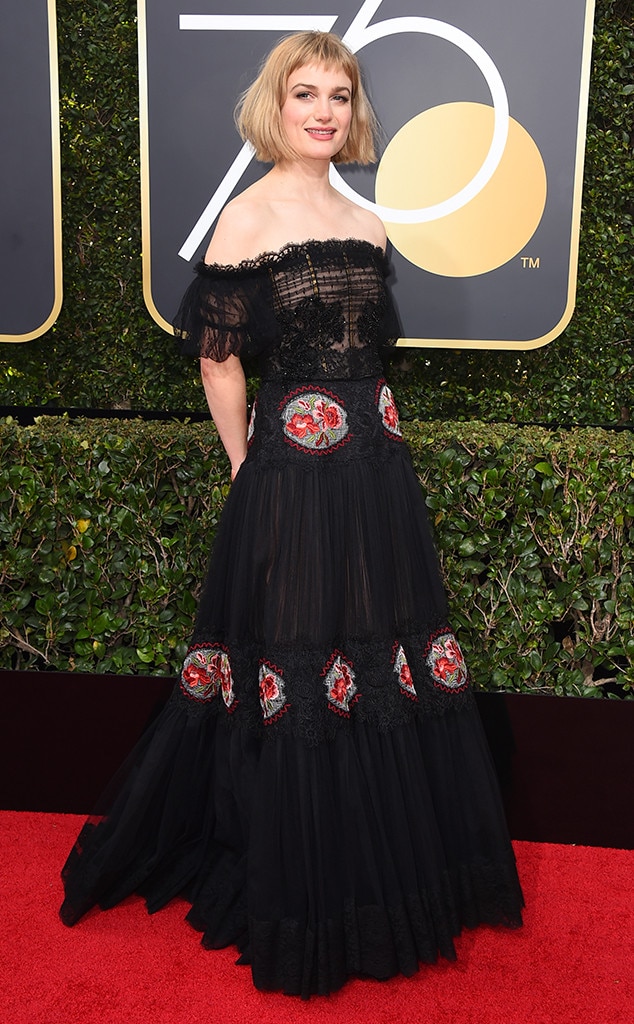 Alison Sudol, 2018 Golden Globes, Red Carpet Fashions