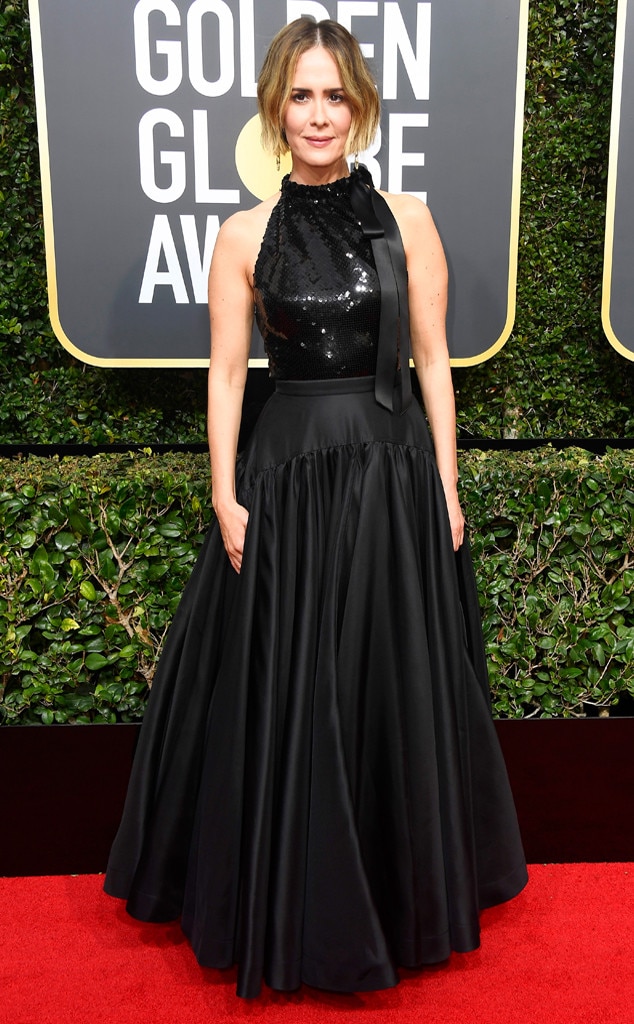 Sarah Paulson, 2018 Golden Globes, Red Carpet Fashions