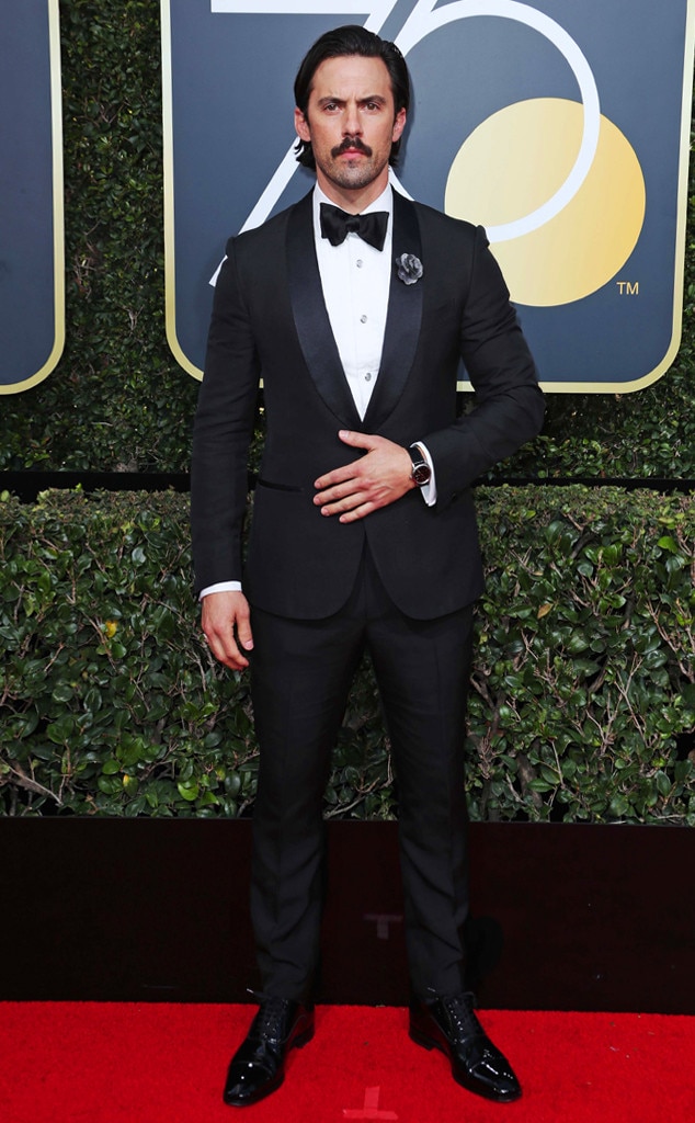 Milo Ventimiglia, 2018 Golden Globes, Red Carpet Fashions