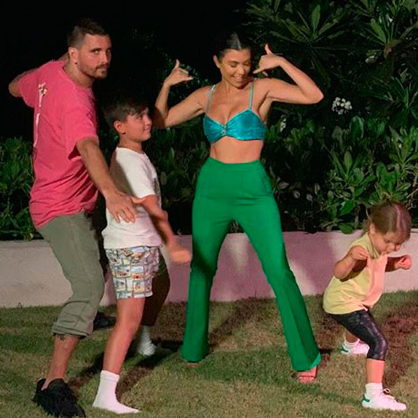 Kourtney Kardashian, Scott Disick, Mason Disick, Reign Disick, Family