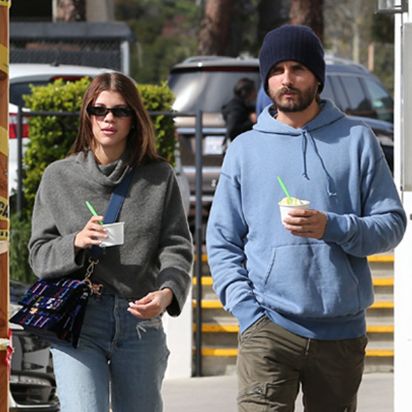 Scott Disick and Sofia Richie Step Out for Froyo Date