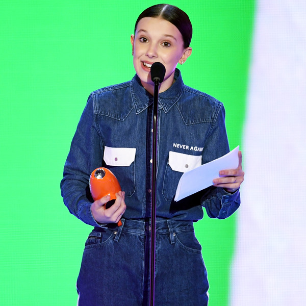 Millie Bobby Brown, Nickelodeon Kids' Choice Awards 2018, Winners