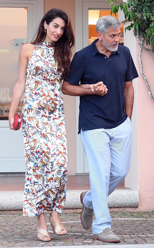 George Amal Clooney From Celebrities On Summer Vacation E News