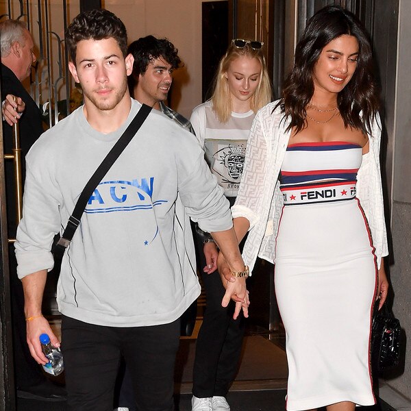 Nick and Joe Jonas Go On Double Date in New York After the U.S. Open