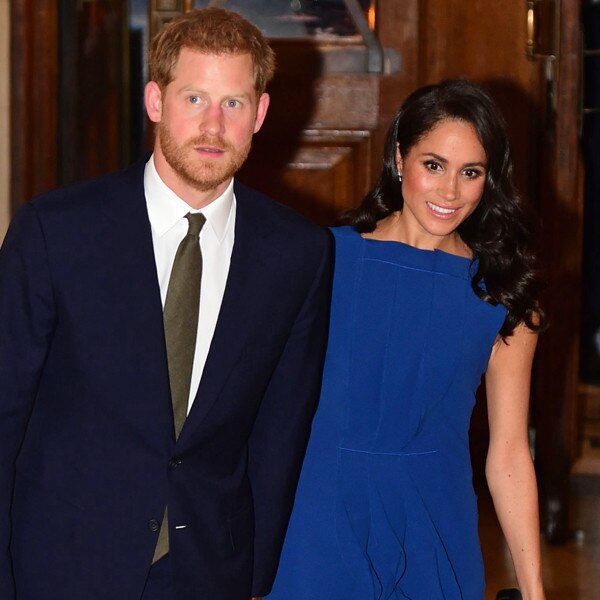 Meghan Markle Turns Heads in Blue Sleeveless Dress at Gala Concert