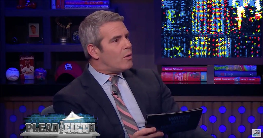 andy cohen just got served on his own show by debra winger