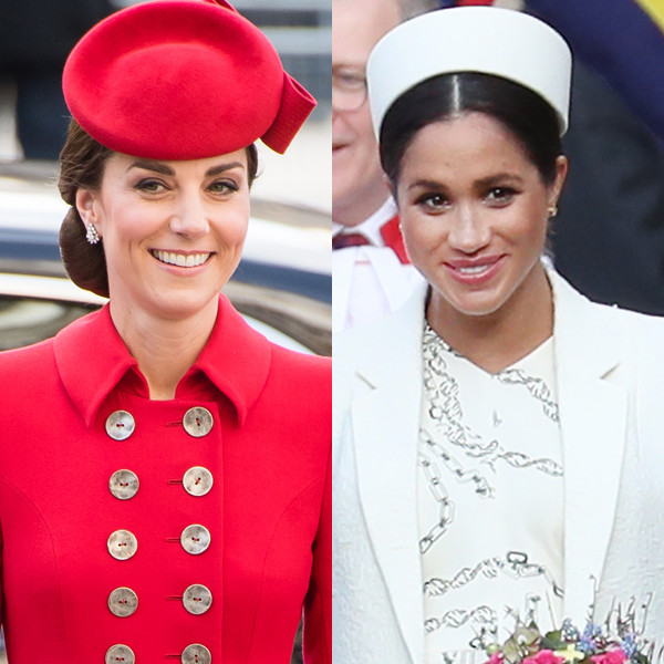 Kate Middleton and Meghan Markle Squash Feud Rumors With a Kiss