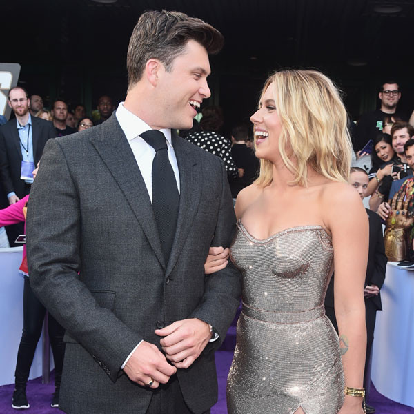 Colin Jost, Scarlett Johansson, Avengers: Endgame Premiere